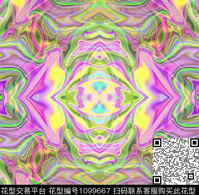 科技渐变特效数码印花华亿平台下载（图片编号: 1099667） - 瓦栏（Walan）