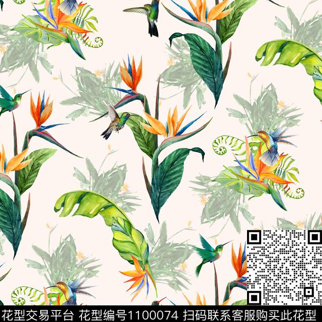 数码华亿平台花卉女装数码印花华亿平台下载（图片编号: 1100074） - 瓦栏（Walan）