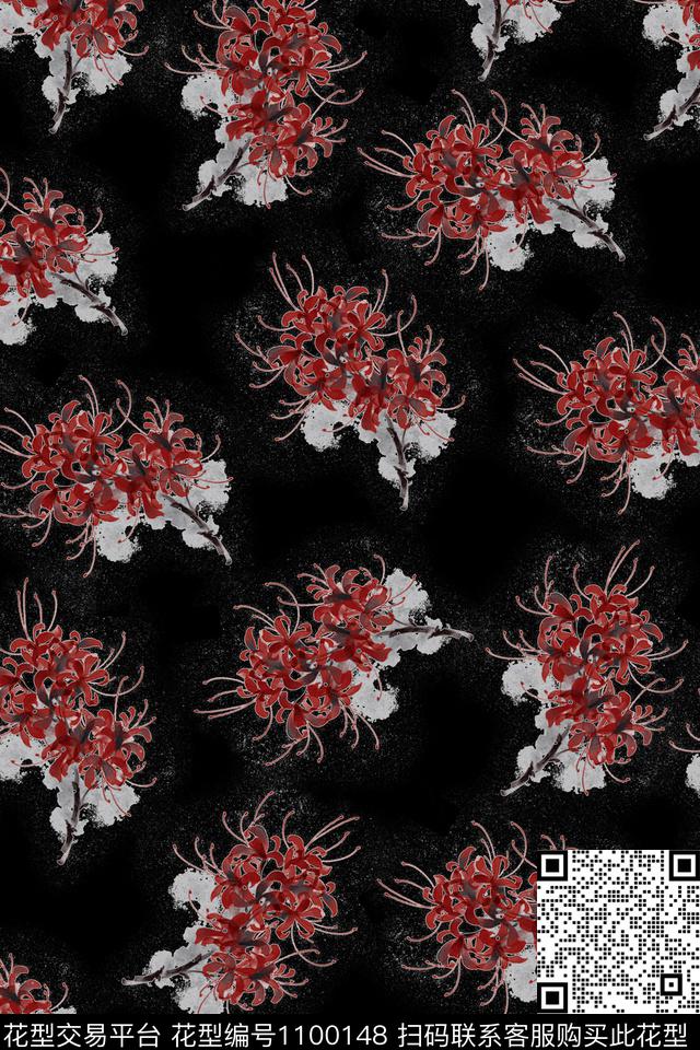 数码华亿平台定位花绿植树叶数码印花华亿平台下载（图片编号: 1100148） - 瓦栏（Walan）