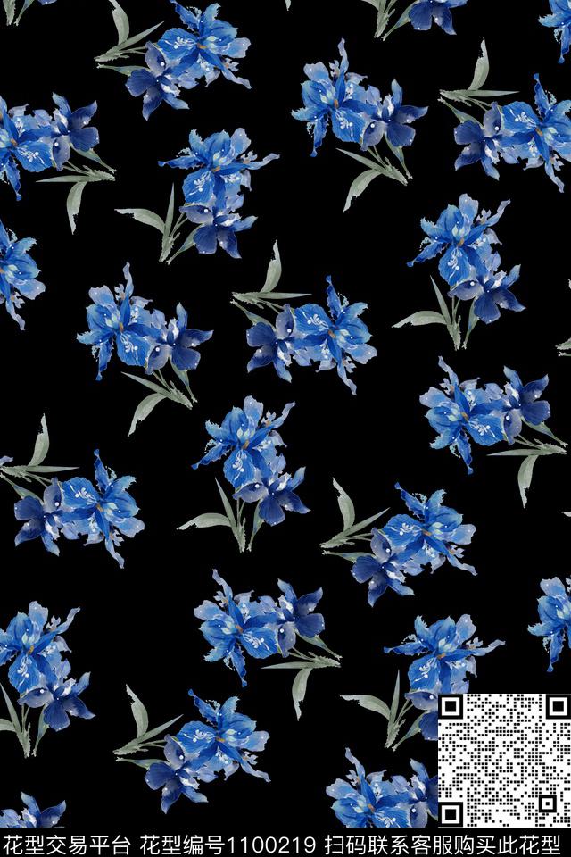 小碎花数码华亿平台定位花数码印花华亿平台下载（图片编号: 1100219） - 瓦栏（Walan）