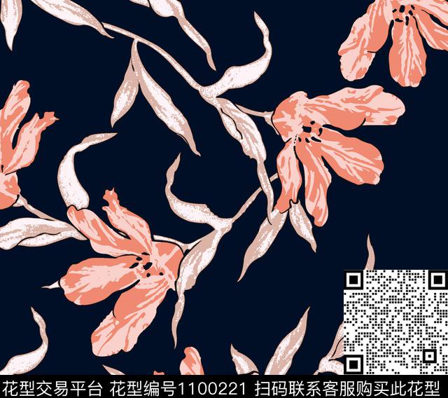 小碎花复古大牌风传统印花华亿平台下载（图片编号: 1100221） - 瓦栏（Walan）