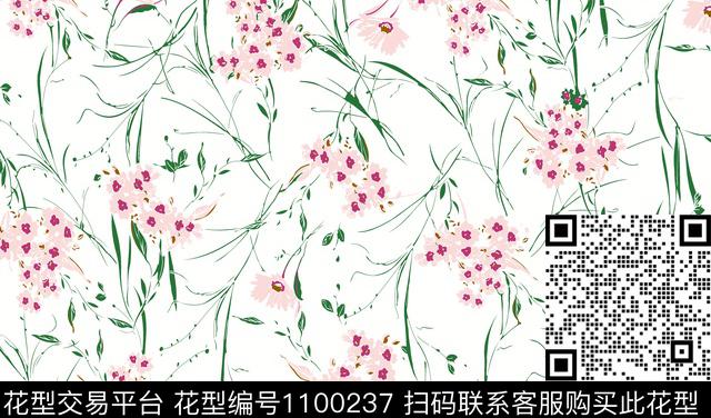 小碎花复古大牌风传统印花华亿平台下载（图片编号: 1100237） - 瓦栏（Walan）