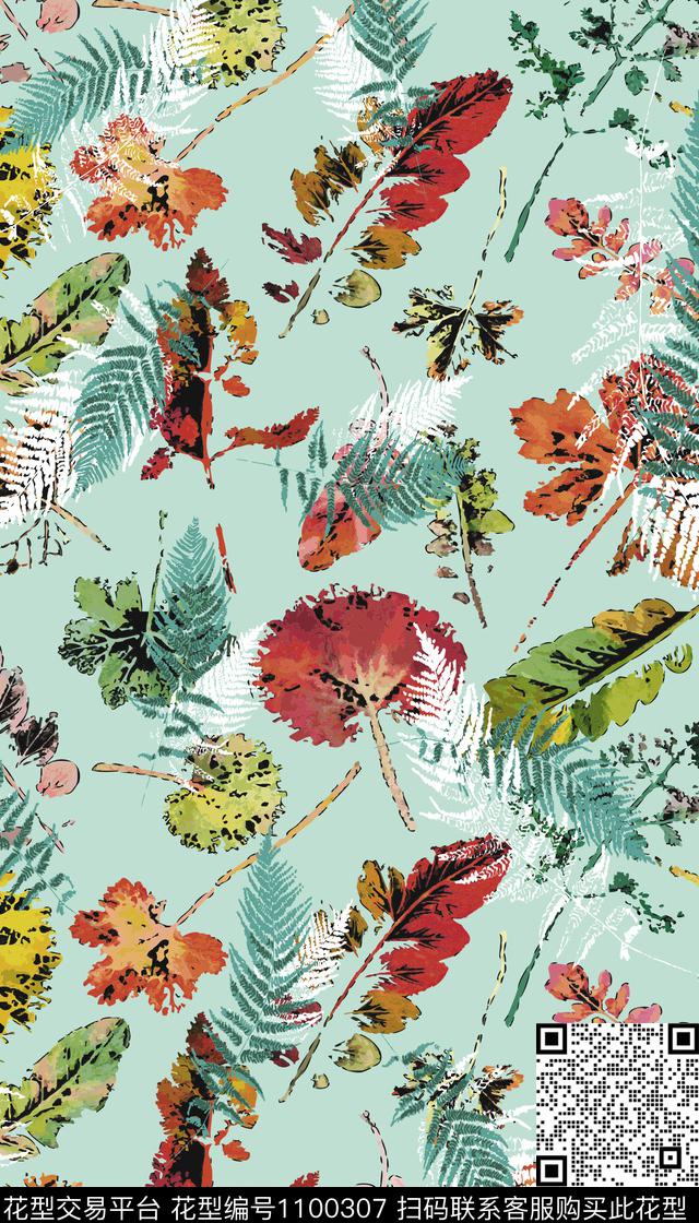 印花中国风鲜花数码印花华亿平台下载（图片编号: 1100307） - 瓦栏（Walan）