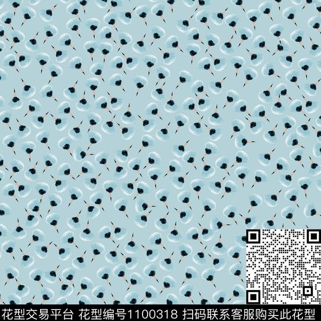 小碎花数码华亿平台花卉数码印花华亿平台下载（图片编号: 1100318） - 瓦栏（Walan）
