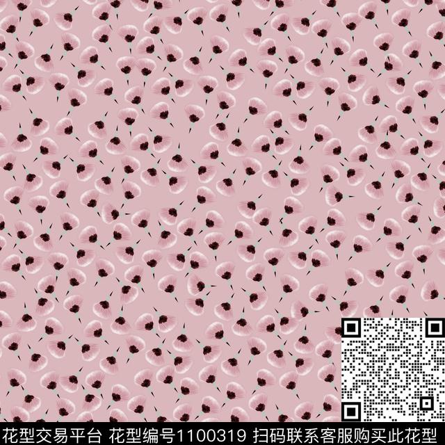 小碎花数码华亿平台花卉数码印花华亿平台下载（图片编号: 1100319） - 瓦栏（Walan）