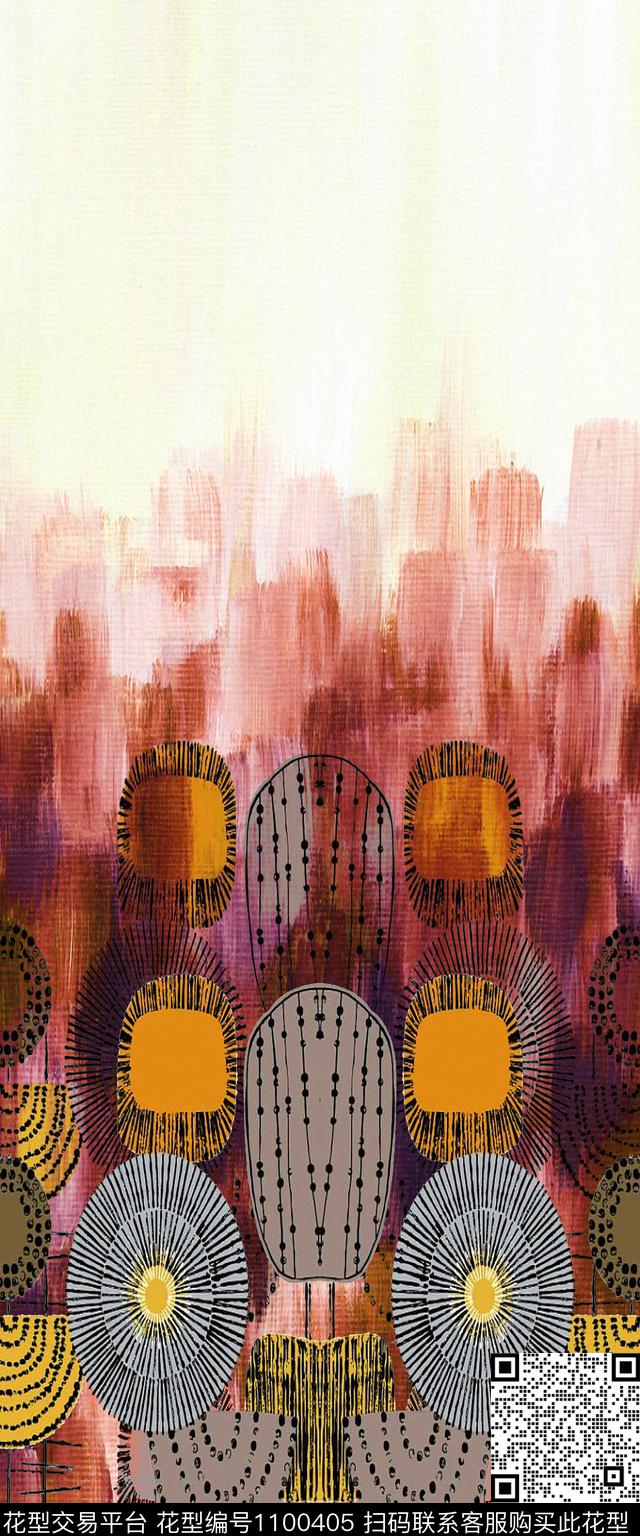 数码华亿平台抽象休闲数码印花华亿平台下载（图片编号: 1100405） - 瓦栏（Walan）