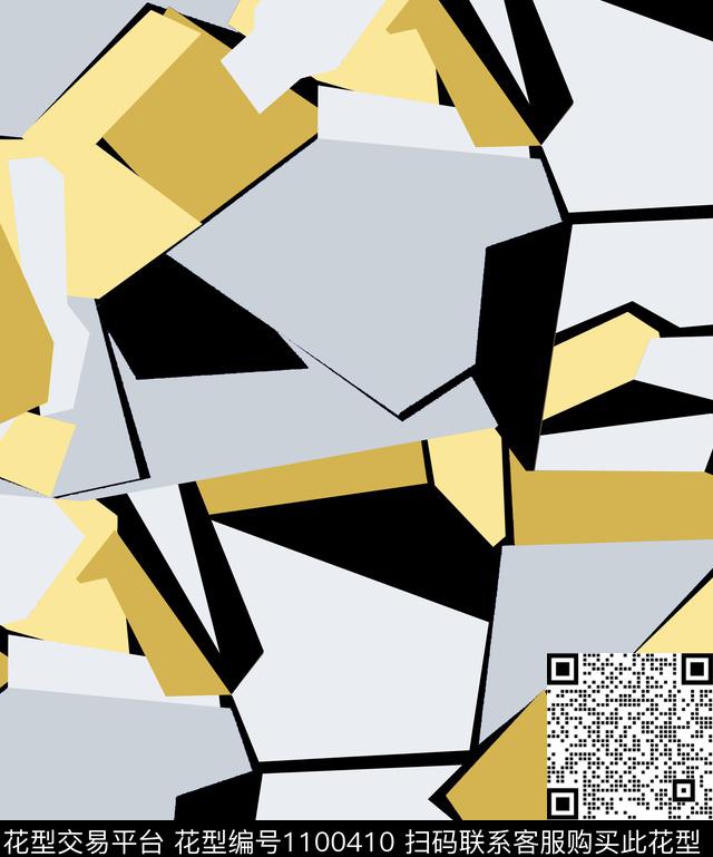 几何大牌风新品数码印花华亿平台下载（图片编号: 1100410） - 瓦栏（Walan）