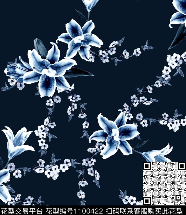 百合数码印花华亿平台下载（图片编号: 1100422） - 瓦栏（Walan）