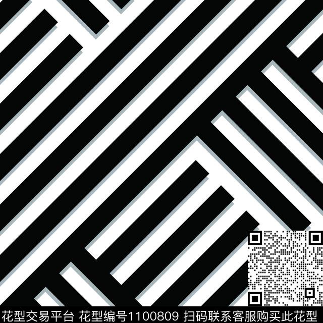 男装格子几何裤子传统印花华亿平台下载（图片编号: 1100809） - 瓦栏（Walan）