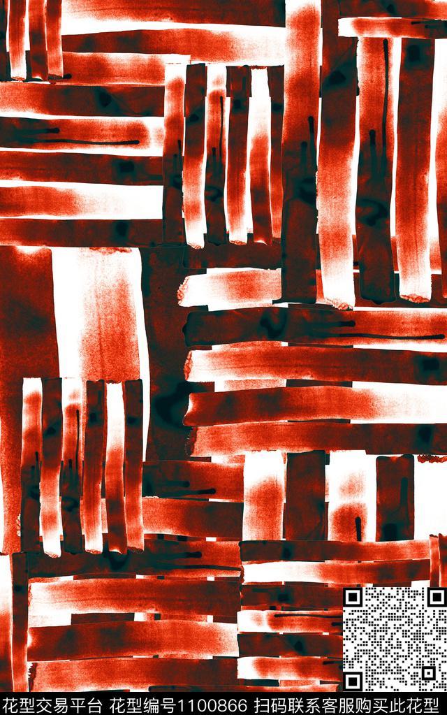 肌理笔触数码印花华亿平台下载（图片编号: 1100866） - 瓦栏（Walan）