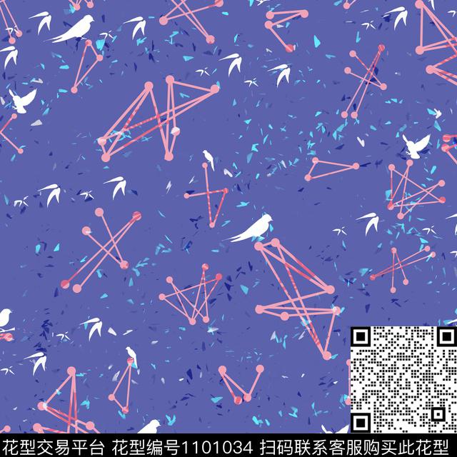 条格数码华亿平台几何数码印花华亿平台下载（图片编号: 1101034） - 瓦栏（Walan）