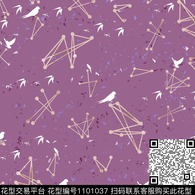 条格数码华亿平台几何数码印花华亿平台下载（图片编号: 1101037） - 瓦栏（Walan）