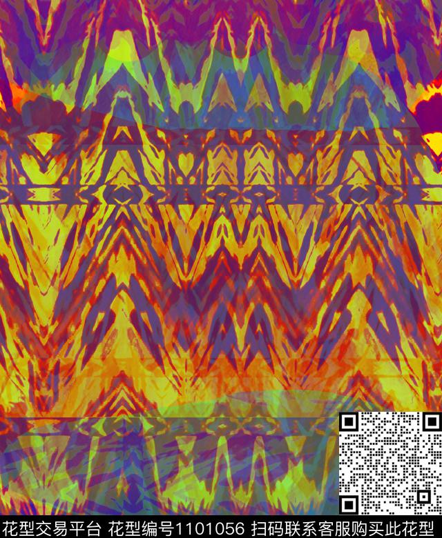 抽象数码印花华亿平台下载（图片编号: 1101056） - 瓦栏（Walan）