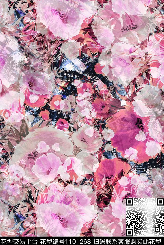数码华亿平台定位花花卉数码印花华亿平台下载（图片编号: 1101268） - 瓦栏（Walan）