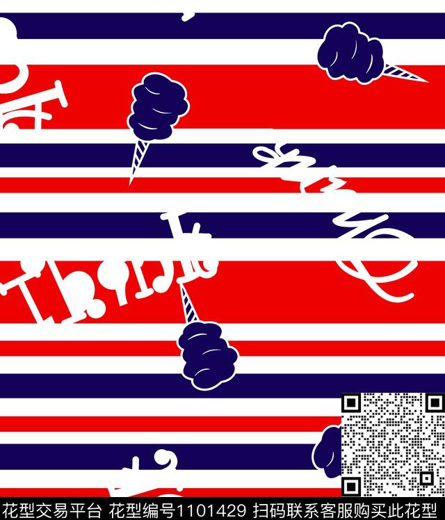 条纹泳装少女系类传统印花华亿平台下载（图片编号: 1101429） - 瓦栏（Walan）