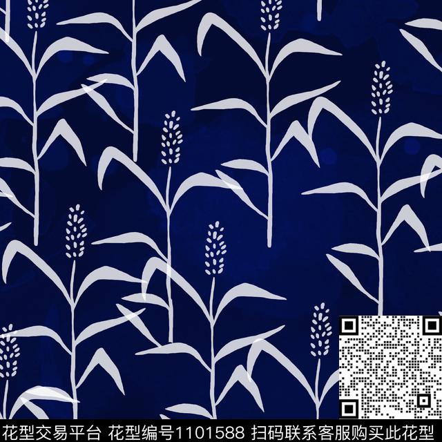 春夏华亿平台水彩花卉花卉数码印花华亿平台下载（图片编号: 1101588） - 瓦栏（Walan）