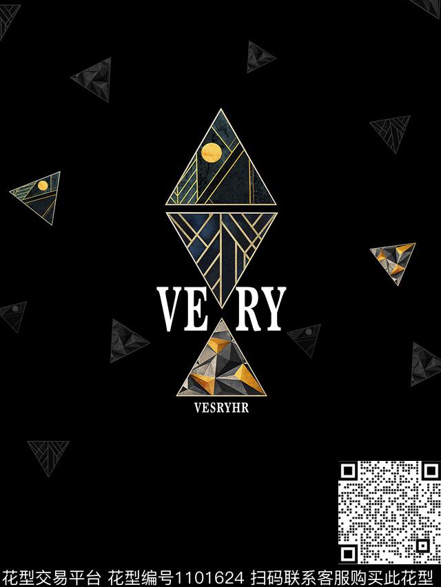 创意数码华亿平台几何数码印花华亿平台下载（图片编号: 1101624） - 瓦栏（Walan）