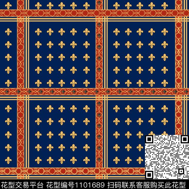 小碎花抽象宫廷风数码印花华亿平台下载（图片编号: 1101689） - 瓦栏（Walan）