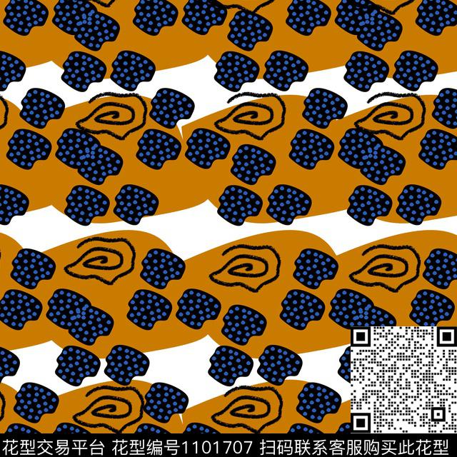 创意抽象复古数码印花华亿平台下载（图片编号: 1101707） - 瓦栏（Walan）