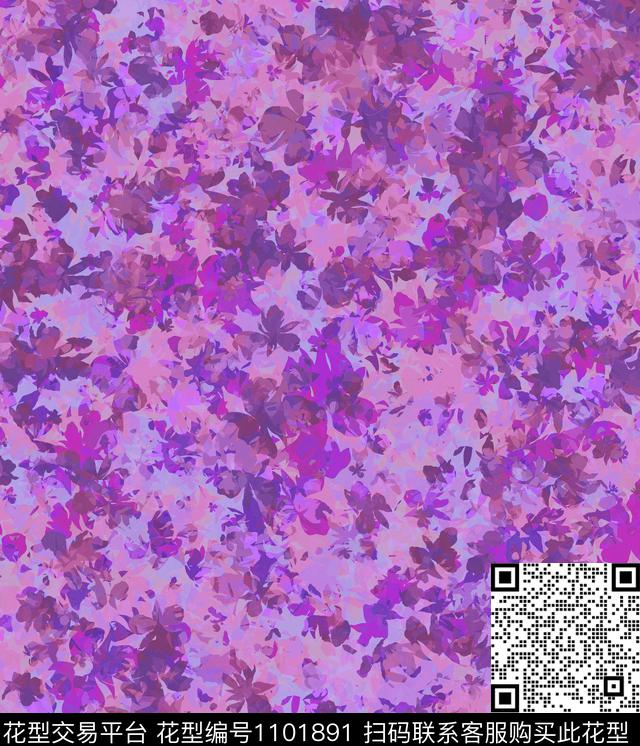 小碎花水彩花卉花卉数码印花华亿平台下载（图片编号: 1101891） - 瓦栏（Walan）