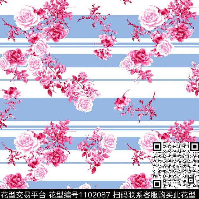 数码华亿平台条纹抽象传统印花华亿平台下载（图片编号: 1102087） - 瓦栏（Walan）