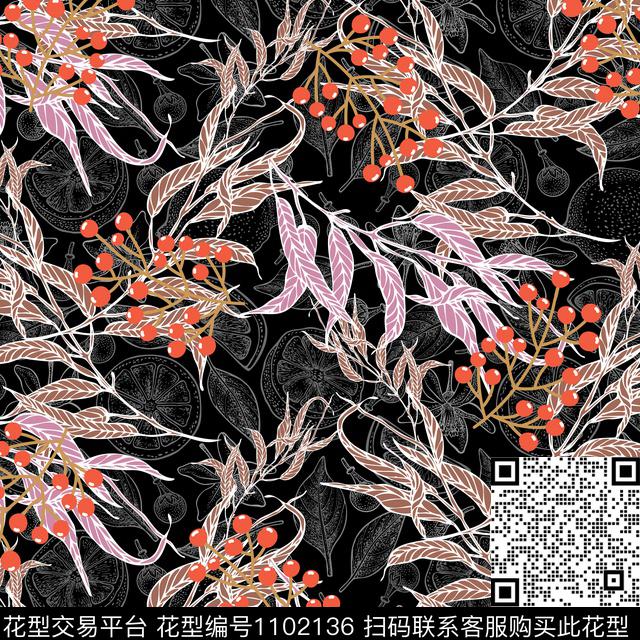 男装樱桃水果数码印花华亿平台下载（图片编号: 1102136） - 瓦栏（Walan）