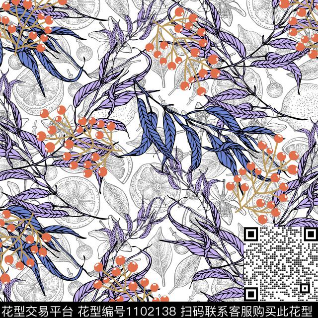 男装樱桃水果数码印花华亿平台下载（图片编号: 1102138） - 瓦栏（Walan）