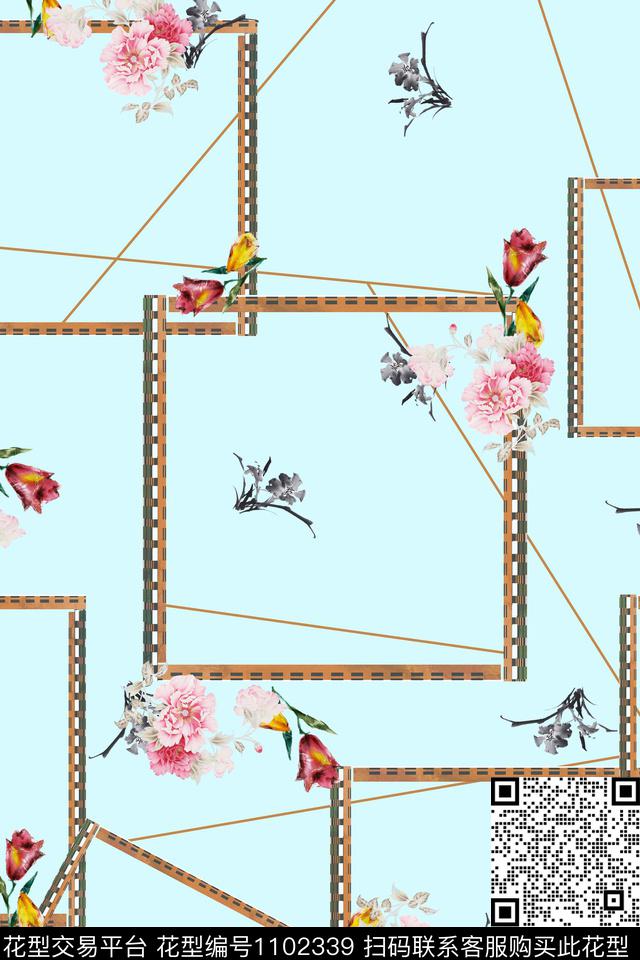 小碎花数码华亿平台满版散花数码印花华亿平台下载（图片编号: 1102339） - 瓦栏（Walan）