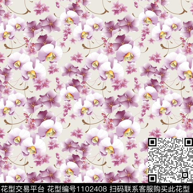小碎花数码华亿平台花卉数码印花华亿平台下载（图片编号: 1102408） - 瓦栏（Walan）