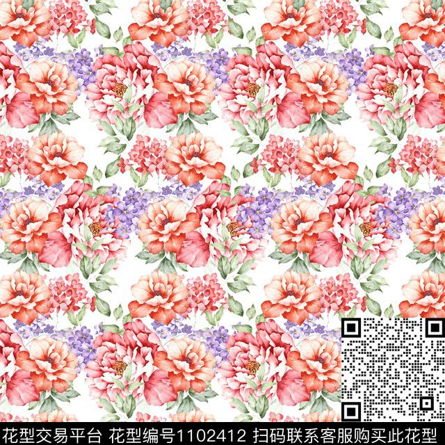 小碎花数码华亿平台花卉数码印花华亿平台下载（图片编号: 1102412） - 瓦栏（Walan）