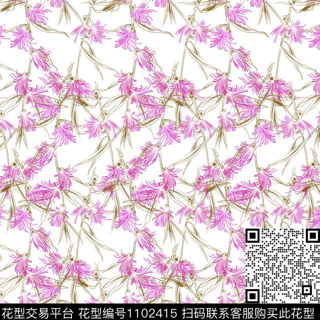 小碎花数码华亿平台花卉数码印花华亿平台下载（图片编号: 1102415） - 瓦栏（Walan）