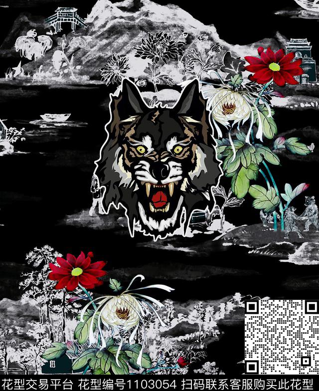 定位花男装花卉数码印花华亿平台下载（图片编号: 1103054） - 瓦栏（Walan）