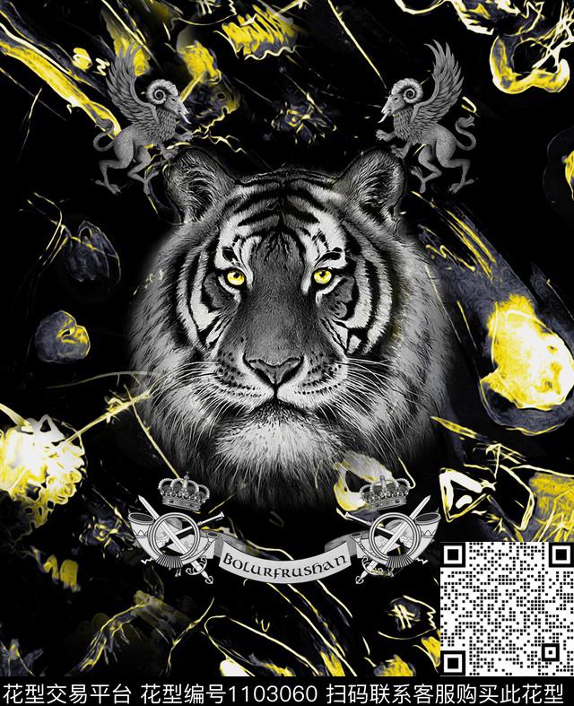 定位花数码华亿平台男装数码印花华亿平台下载（图片编号: 1103060） - 瓦栏（Walan）