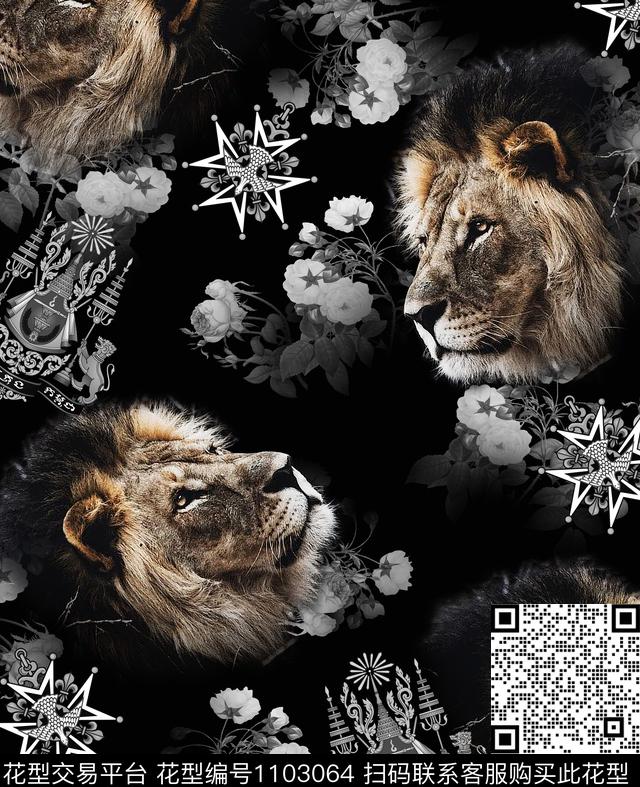 数码华亿平台男装花卉数码印花华亿平台下载（图片编号: 1103064） - 瓦栏（Walan）