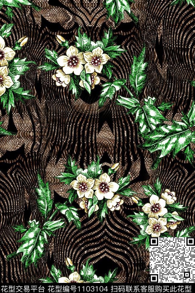 数码华亿平台肌理复古数码印花华亿平台下载（图片编号: 1103104） - 瓦栏（Walan）