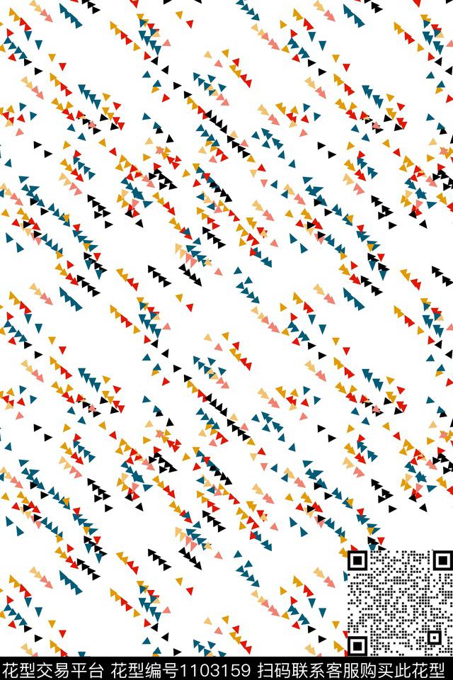 三角形几何男装传统印花华亿平台下载（图片编号: 1103159） - 瓦栏（Walan）