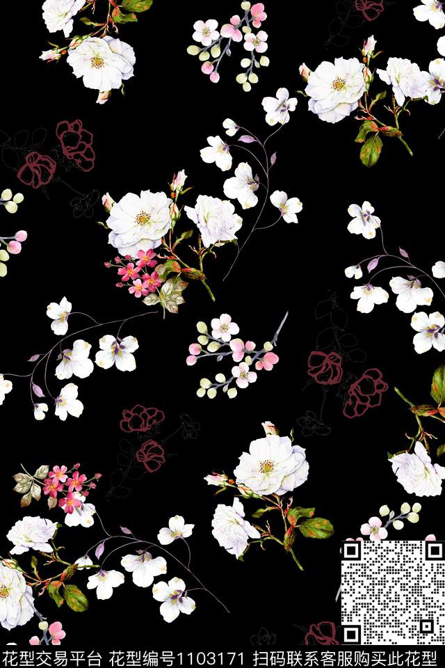 数码华亿平台小碎花休闲数码印花华亿平台下载（图片编号: 1103171） - 瓦栏（Walan）