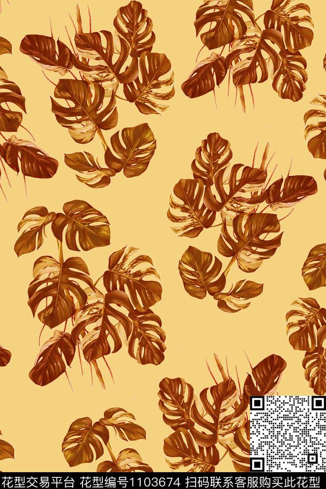 数码华亿平台黑底花卉花卉数码印花华亿平台下载（图片编号: 1103674） - 瓦栏（Walan）