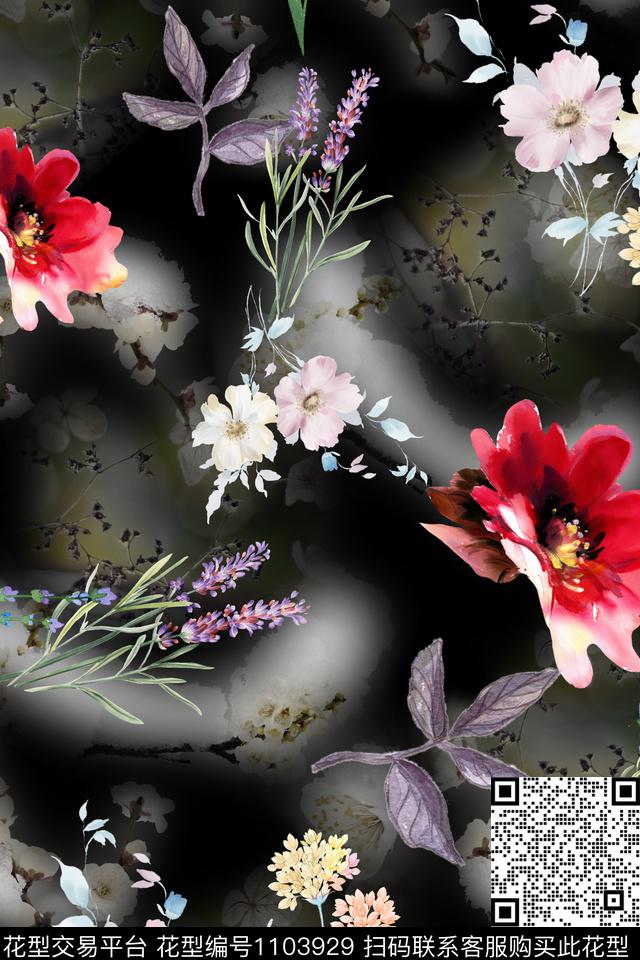 数码华亿平台小碎花满版散花数码印花华亿平台下载（图片编号: 1103929） - 瓦栏（Walan）