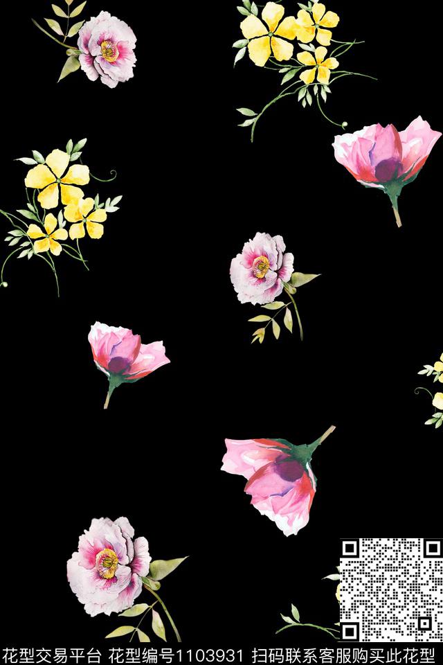 数码华亿平台小碎花满版散花数码印花华亿平台下载（图片编号: 1103931） - 瓦栏（Walan）