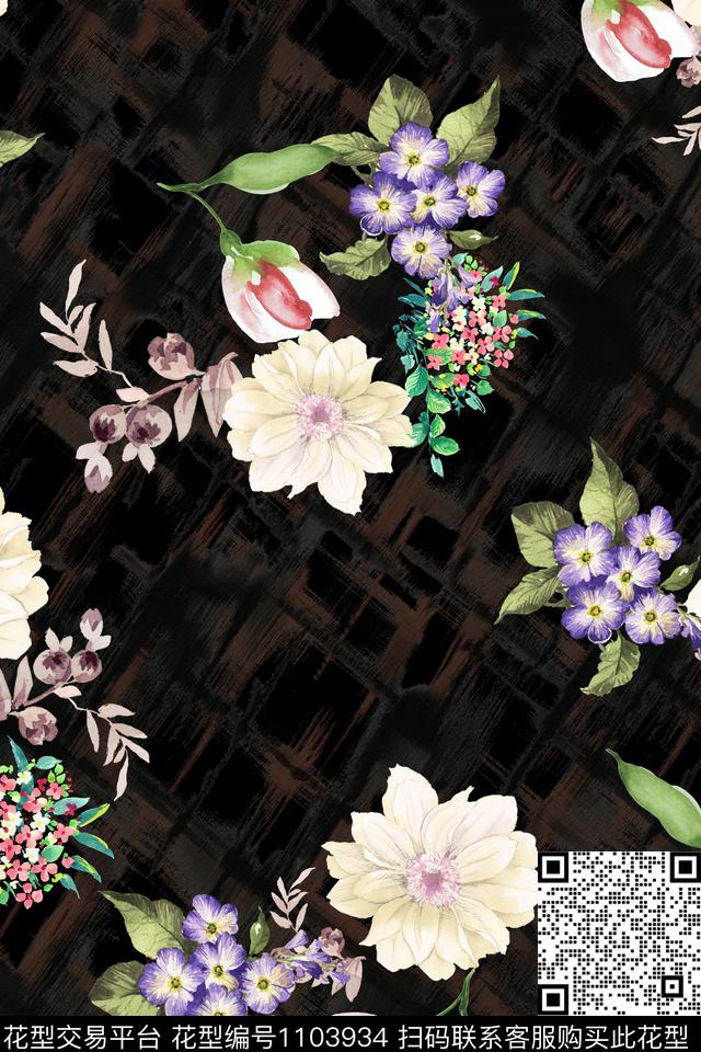 数码华亿平台小碎花满版散花数码印花华亿平台下载（图片编号: 1103934） - 瓦栏（Walan）