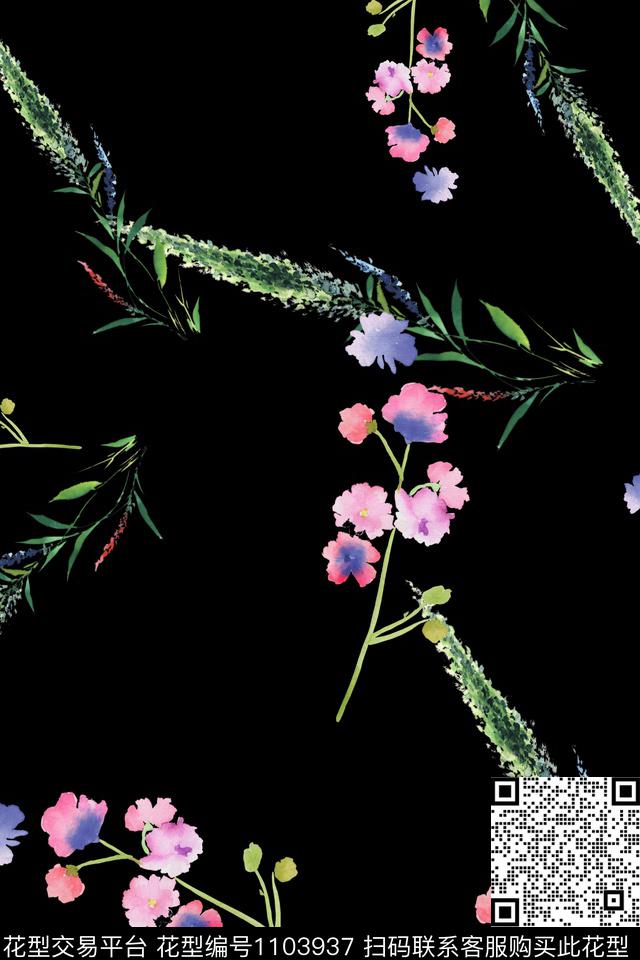 数码华亿平台小碎花满版散花数码印花华亿平台下载（图片编号: 1103937） - 瓦栏（Walan）