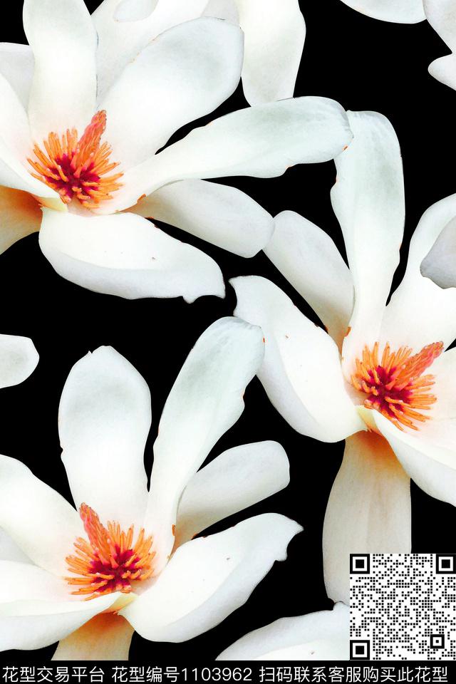 花卉女装年轻女性数码印花华亿平台下载（图片编号: 1103962） - 瓦栏（Walan）