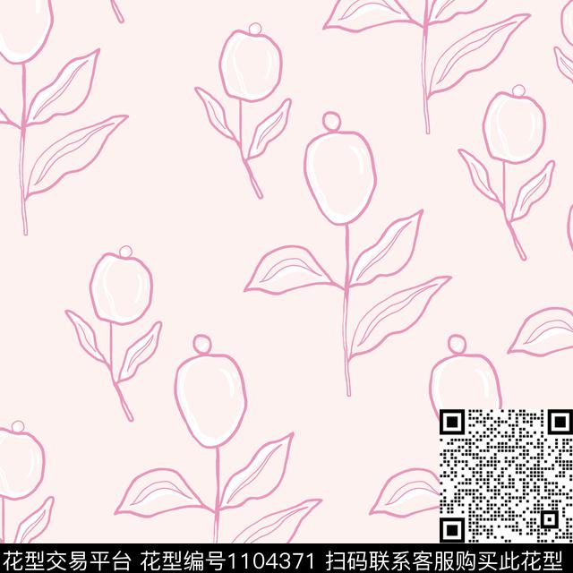 小碎花春夏华亿平台手绘花卉传统印花华亿平台下载（图片编号: 1104371） - 瓦栏（Walan）