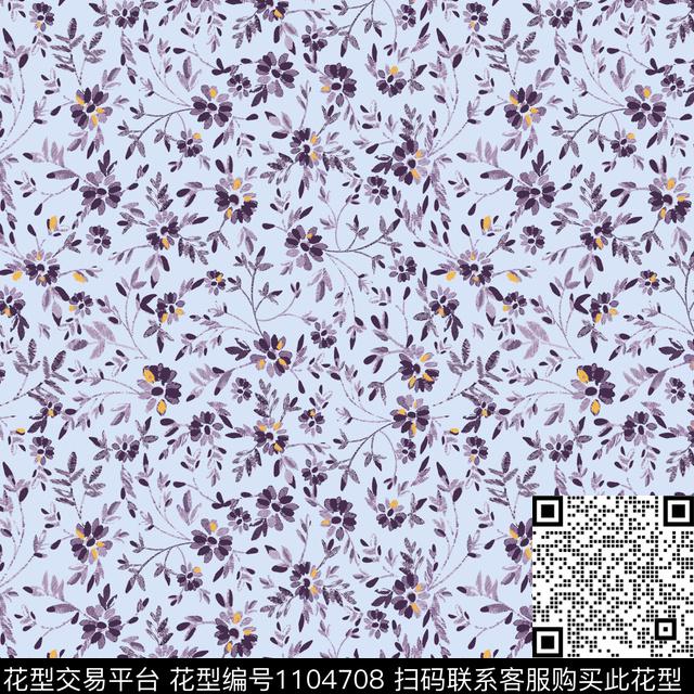 田园矢量小碎花传统印花华亿平台下载（图片编号: 1104708） - 瓦栏（Walan）