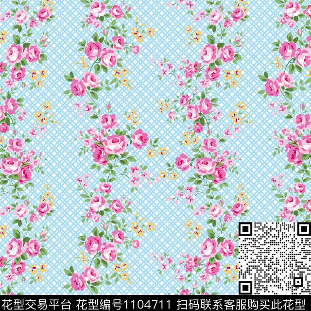 田园矢量小碎花传统印花华亿平台下载（图片编号: 1104711） - 瓦栏（Walan）