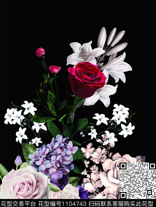 数码华亿平台定位花花卉数码印花华亿平台下载（图片编号: 1104743） - 瓦栏（Walan）