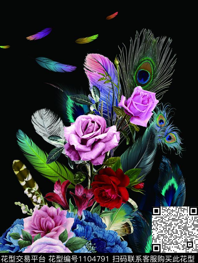 数码华亿平台小碎花定位花数码印花华亿平台下载（图片编号: 1104791） - 瓦栏（Walan）