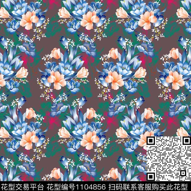 数码华亿平台休闲复古数码印花华亿平台下载（图片编号: 1104856） - 瓦栏（Walan）