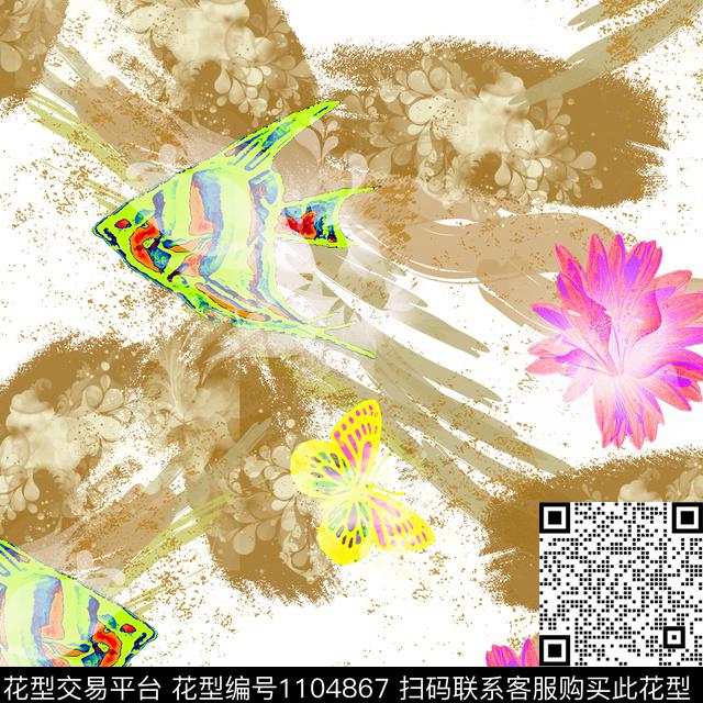 创意几何抽象数码印花华亿平台下载（图片编号: 1104867） - 瓦栏（Walan）